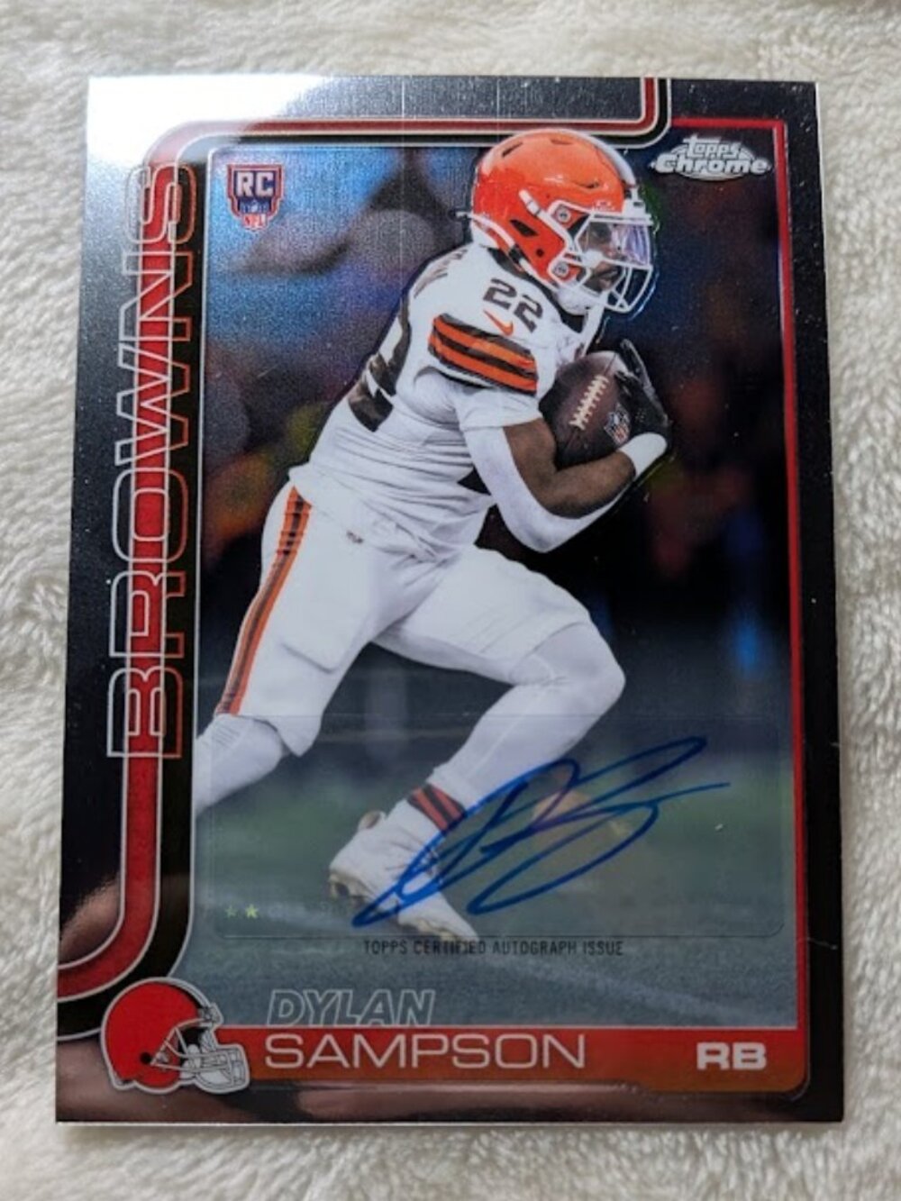 2025 Topps Chrome Auto Rookie Variation DYLAN SAMPSON #RA-DSA - Picture 6 of 7